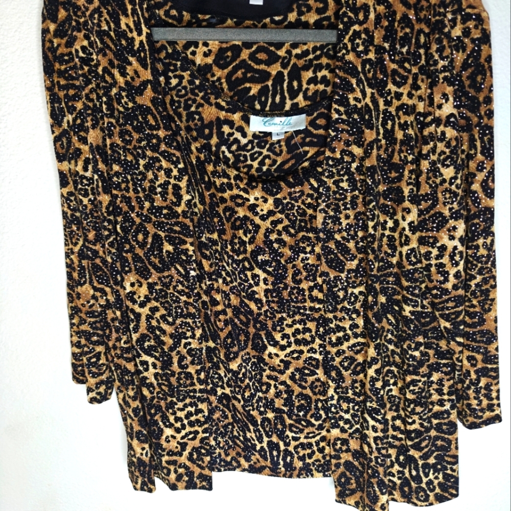 CAMILLE embellished top and jacket set